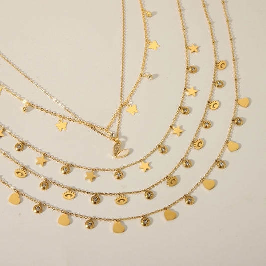 18K Gold Plated Vintage Style Necklace