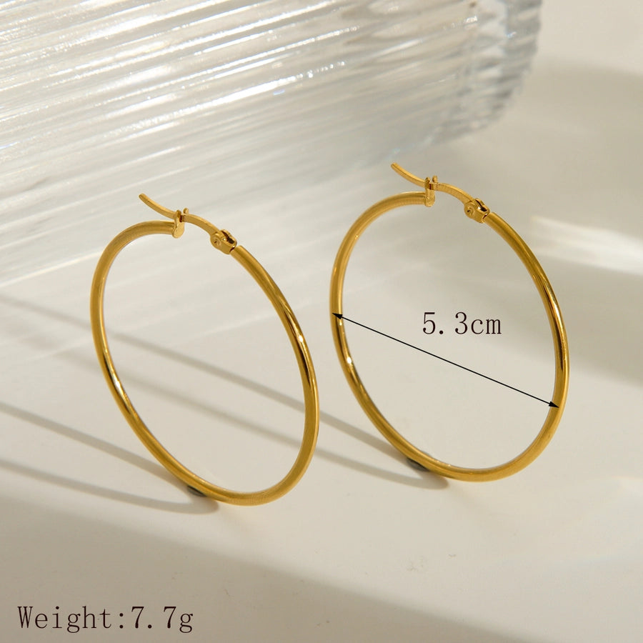 18K Gold Plated Stainless Steel Earrings