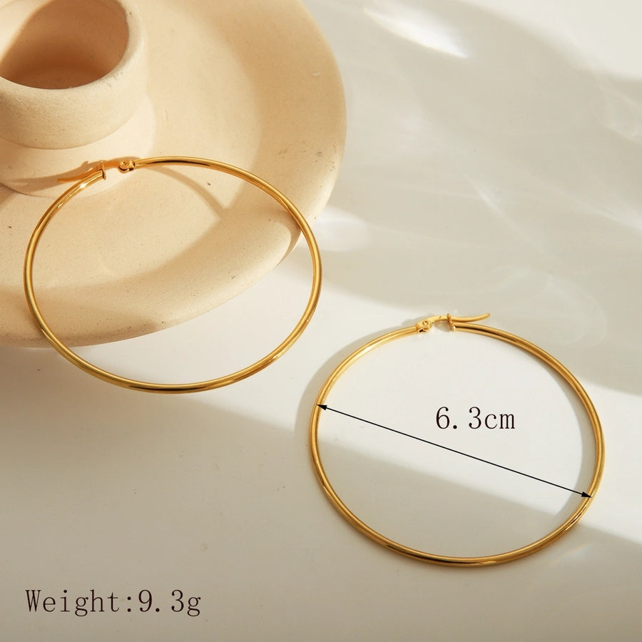 18K Gold Plated Stainless Steel Earrings