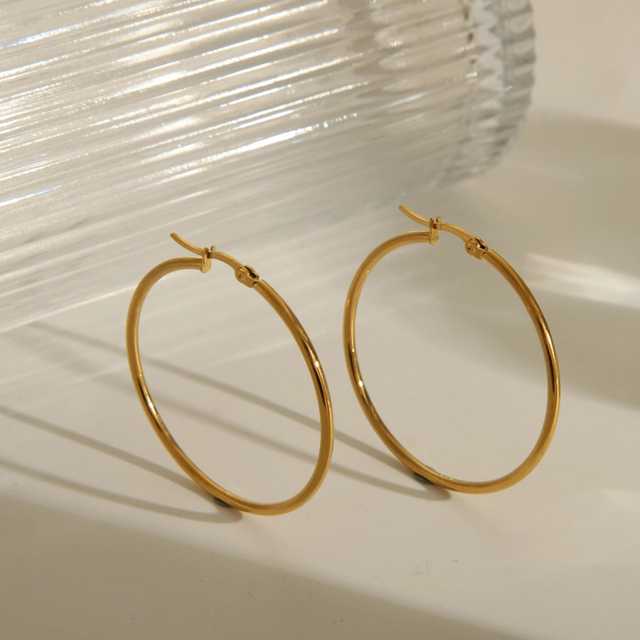 18K Gold Plated Stainless Steel Earrings