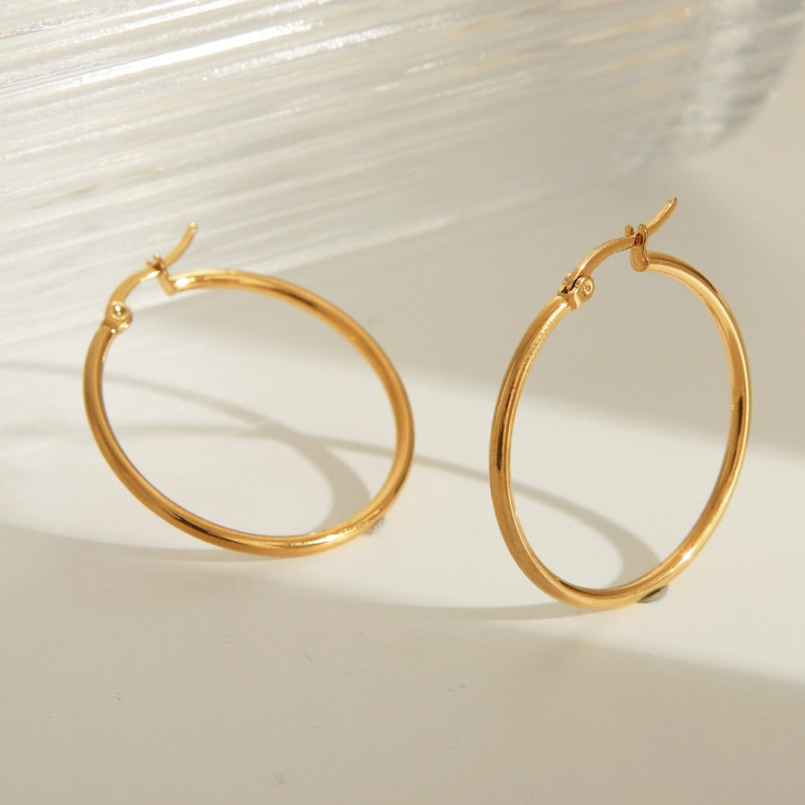 18K Gold Plated Stainless Steel Earrings