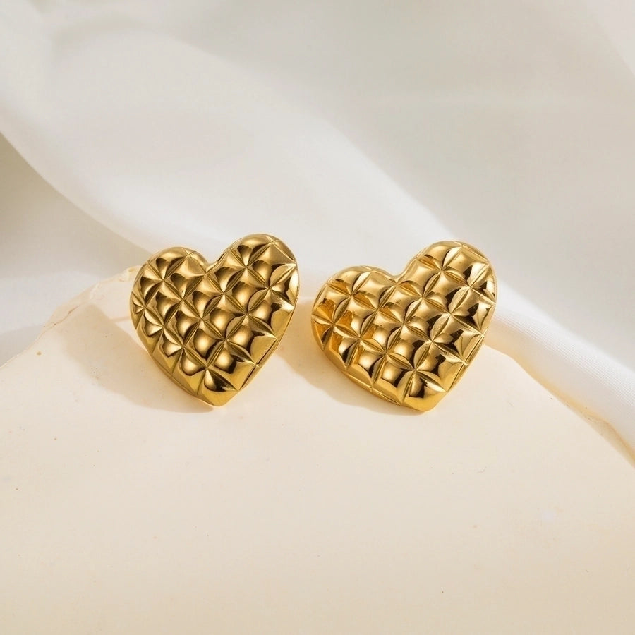 Argyle 14K Gold Plated Ear Studs