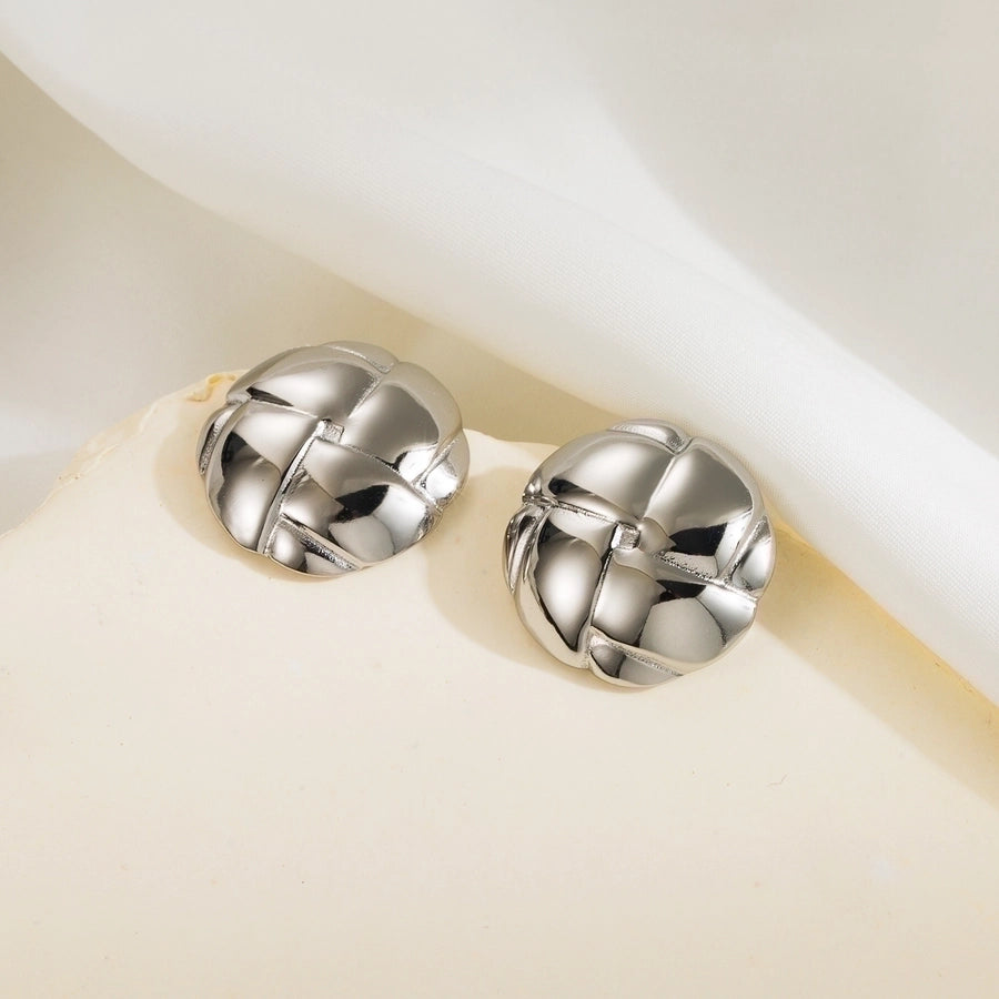 Argyle 14K Gold Plated Ear Studs