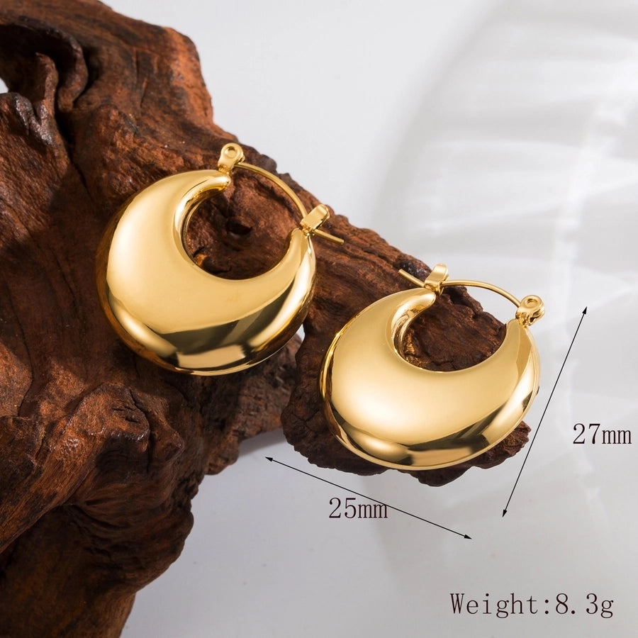 18K Gold Plated Hoop Earrings