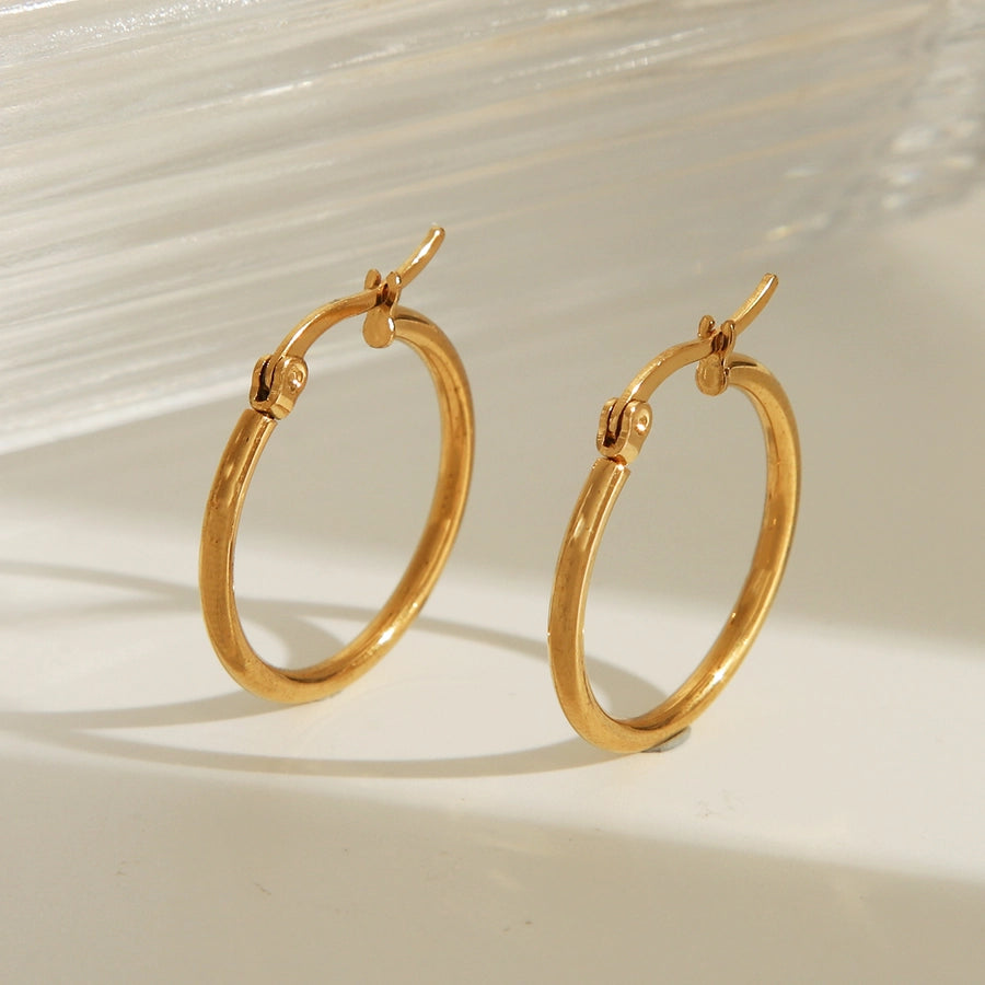 18K Gold Plated Stainless Steel Earrings