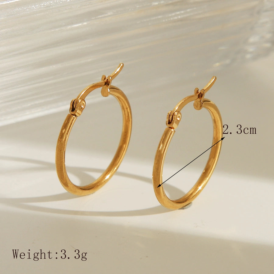 18K Gold Plated Stainless Steel Earrings